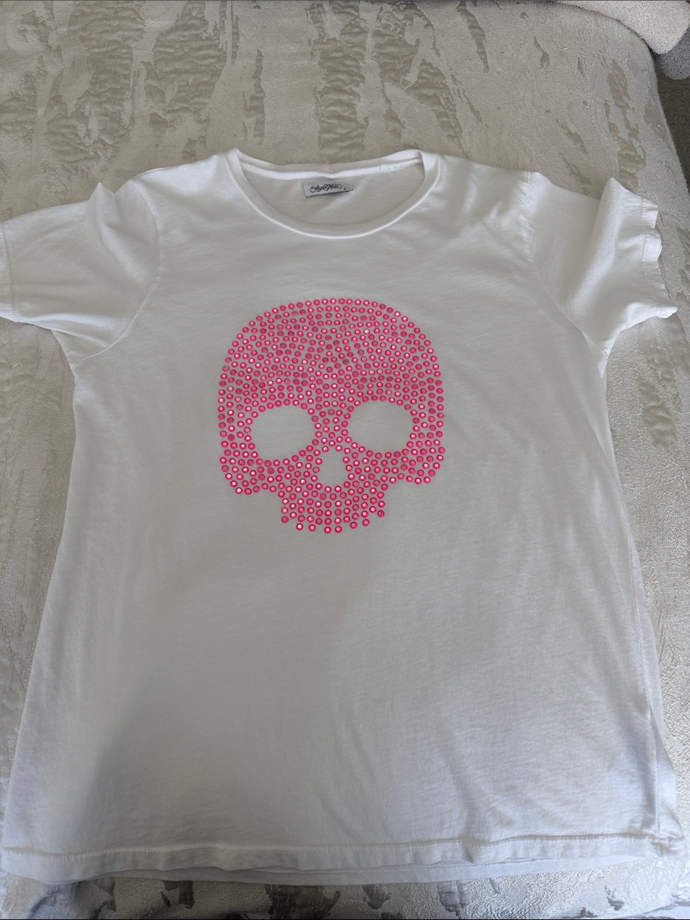 Lauren Moshi CROFT X PINK STUD SKULL size S - Picture 4 of 4